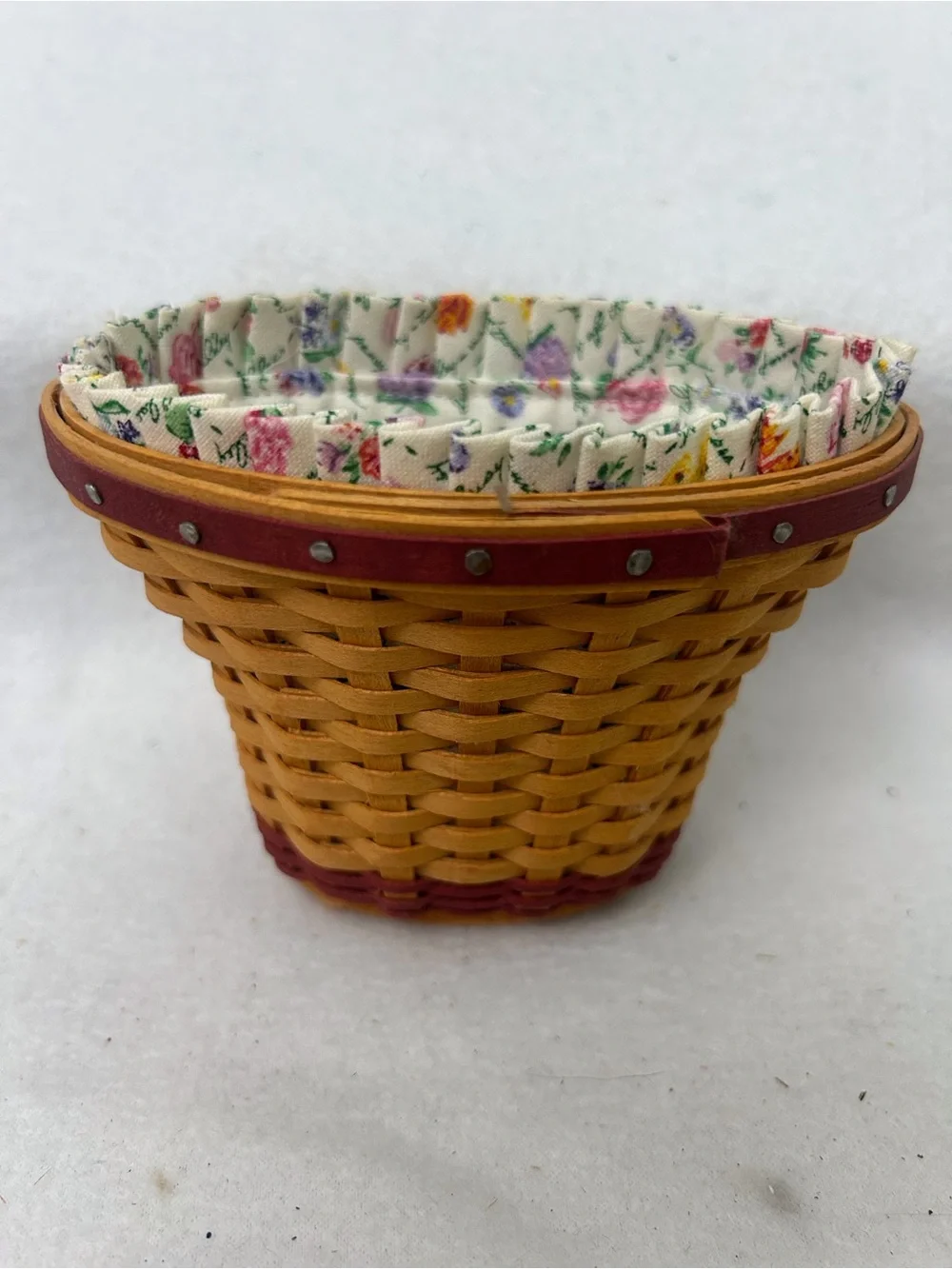 Longaberger 2005 Miniature Geranium Basket Collector Set